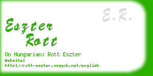 eszter rott business card